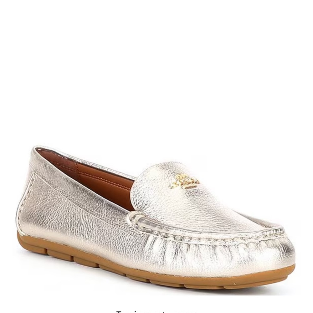 *New* Coach Marley Leather champagne loafer
